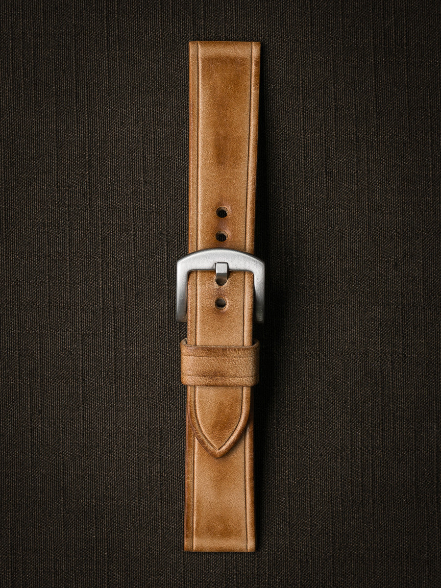 "Gallagher" Natural Vintage Leather Watch Strap