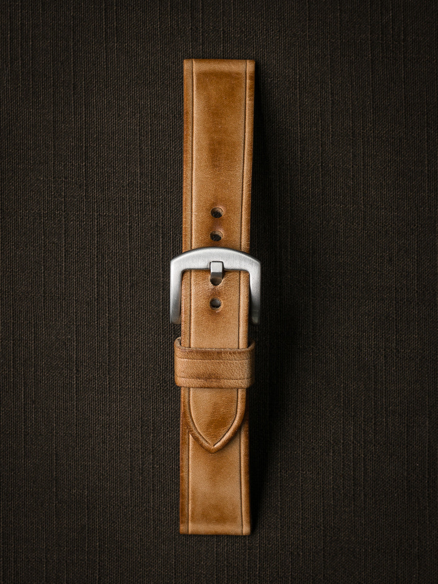"Gallagher" Natural Vintage Leather Watch Strap