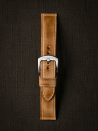 "Gallagher" Natural Vintage Leather Watch Strap