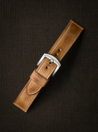 "Gallagher" Natural Vintage Leather Watch Strap