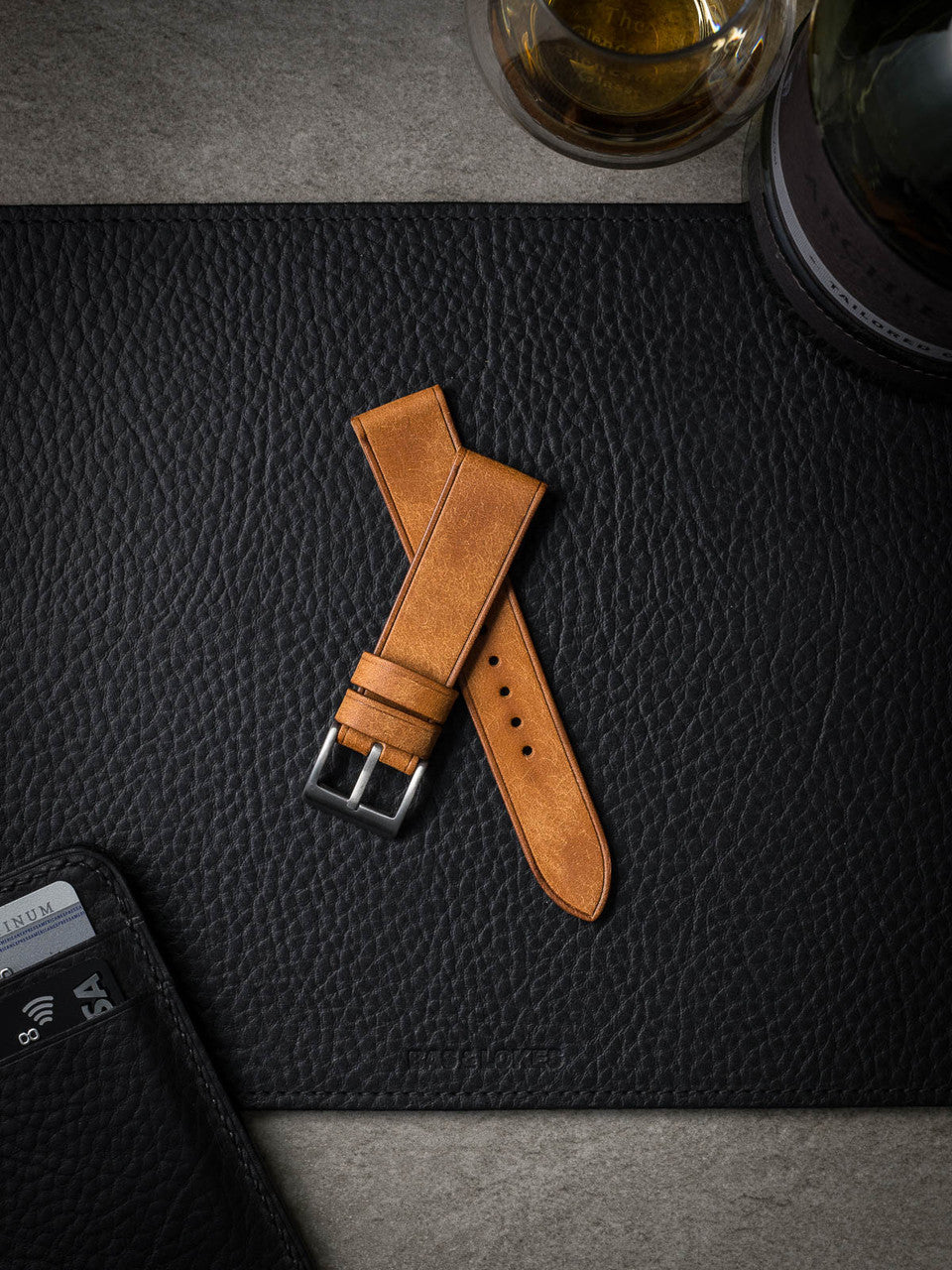 "Graham" Butterscotch Leather Watch Strap