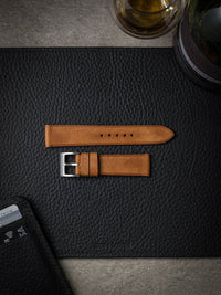 "Graham" Butterscotch Leather Watch Strap