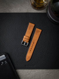 "Graham" Butterscotch Leather Watch Strap