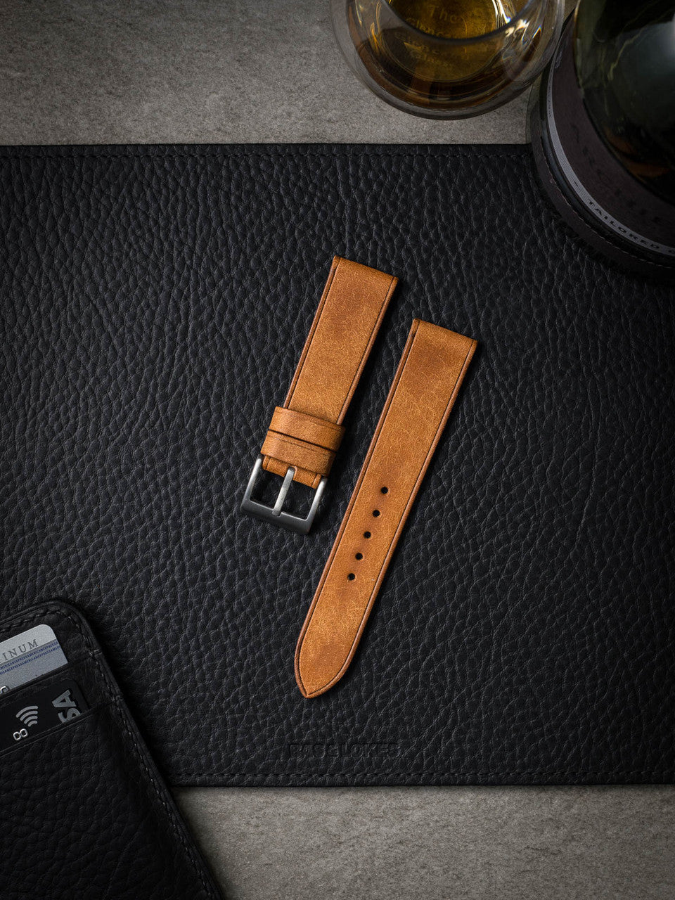 "Graham" Butterscotch Leather Watch Strap