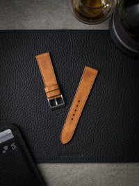 "Graham" Butterscotch Leather Watch Strap