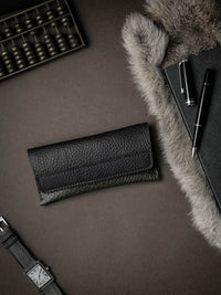 Lex Watch Pouch - Olive Green Leather