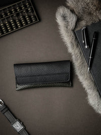 Lex Watch Pouch - Olive Green Leather