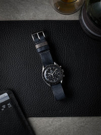 "Gunnar" Marine Blue Single Pass Watch Strap