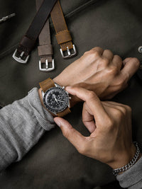 "Heath" Rugged Tan Leather Single Pass Watch Strap