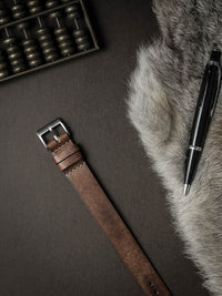 "Isidro" Havana Tan Leather Single Pass Watch Strap