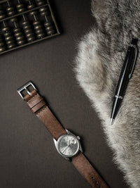 "Isidro" Havana Tan Leather Single Pass Watch Strap