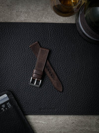 "Jeff" Vintage Brown Leather Watch Strap