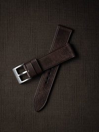 "Jeff" Vintage Brown Leather Watch Strap