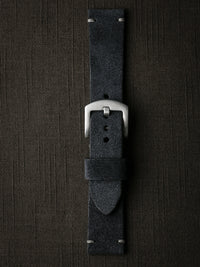 "Lannister" Dark Navy Blue Suede Watch Strap