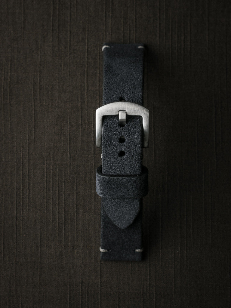 "Lannister" Dark Navy Blue Suede Watch Strap
