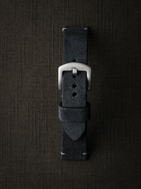 "Lannister" Dark Navy Blue Suede Watch Strap