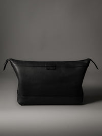 The Ludlow Travel Organizer Bag - Black Leather