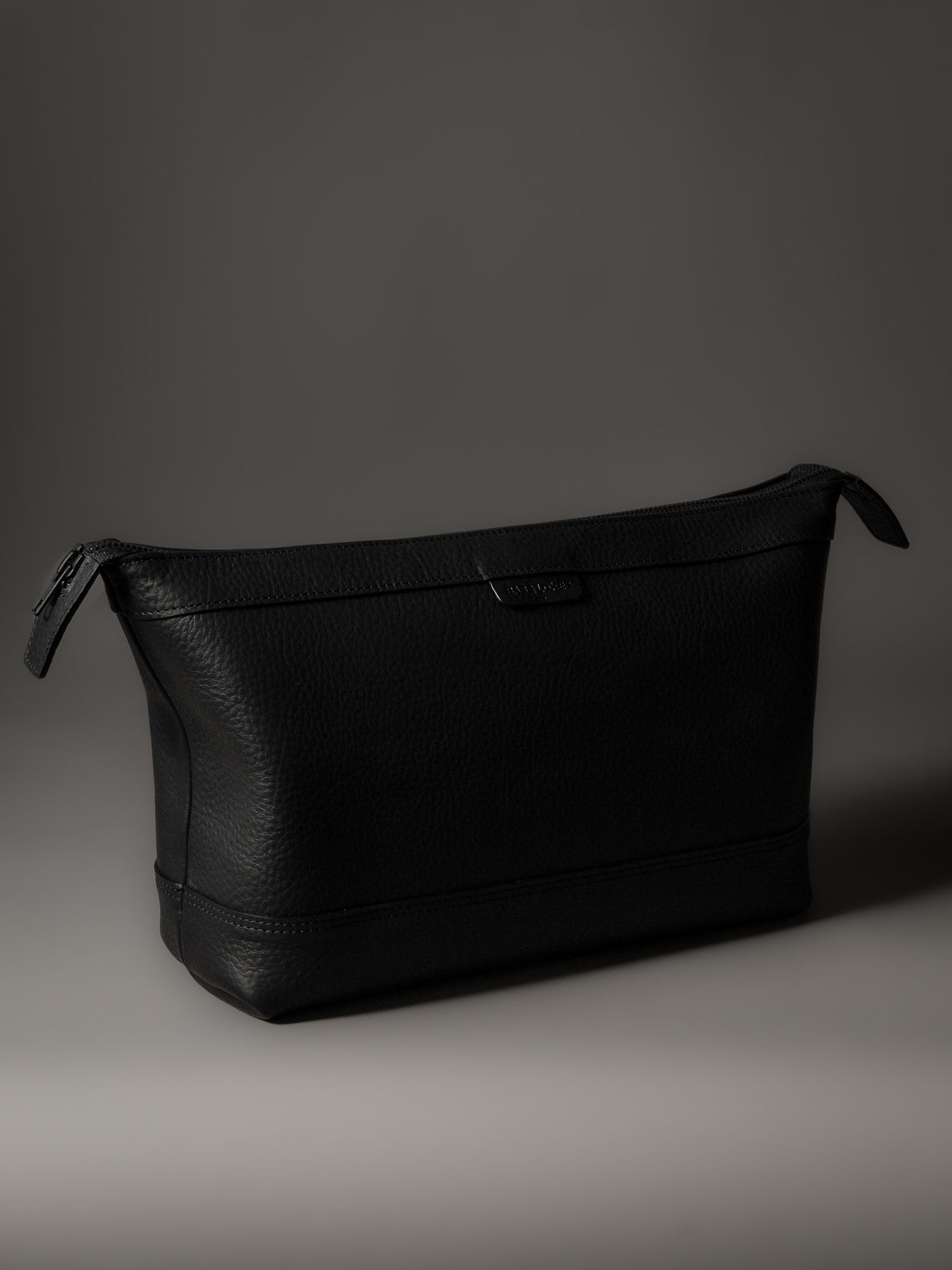 The Ludlow Travel Organizer Bag - Black Leather