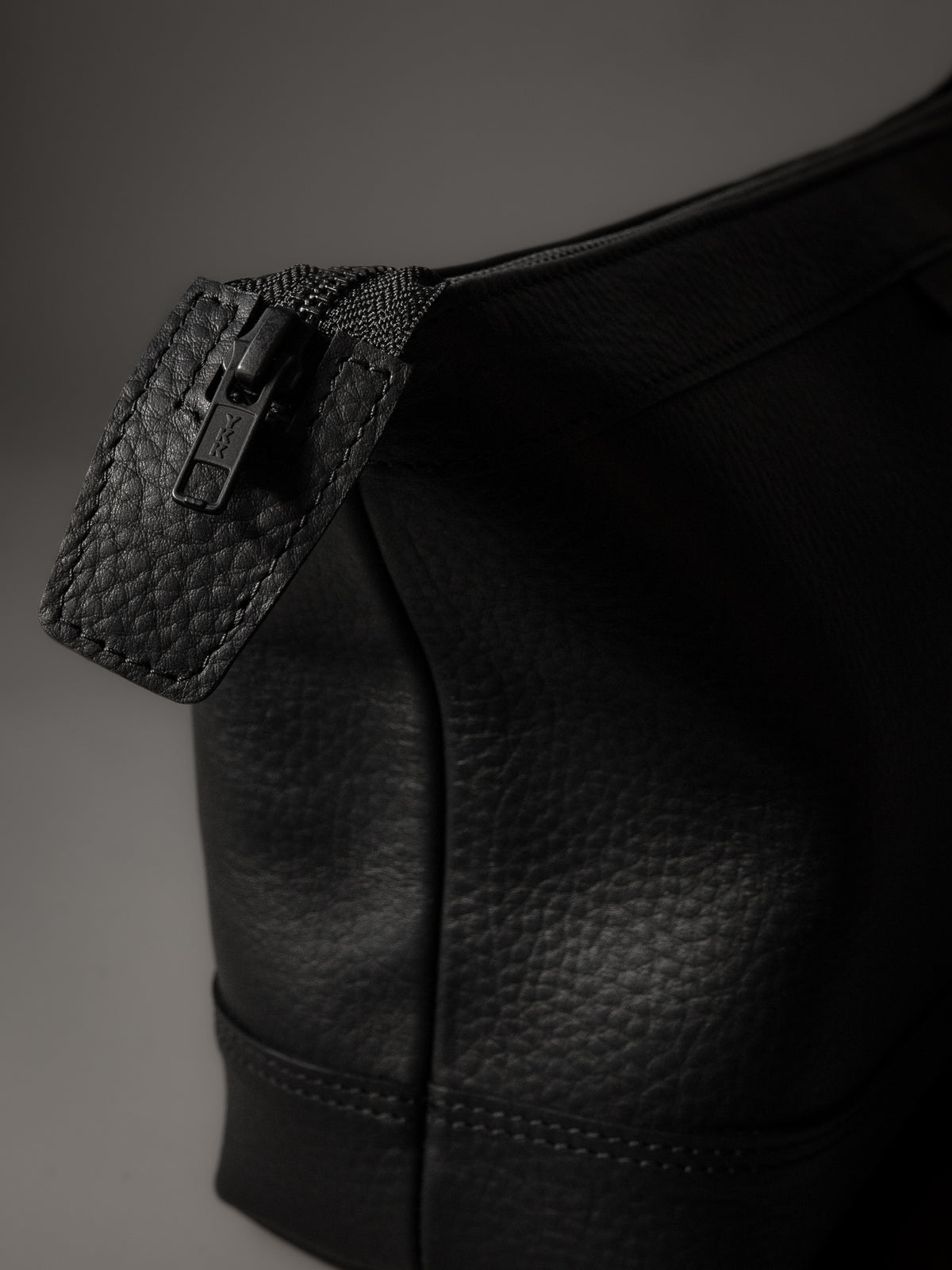 The Ludlow Travel Organizer Bag - Black Leather