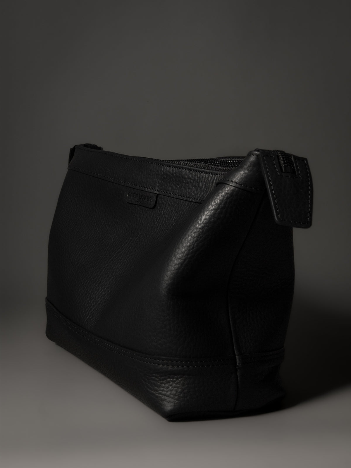 The Ludlow Travel Organizer Bag - Black Leather