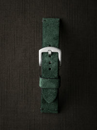 "Malachi" Malachite Green Suede Watch Strap