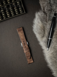 "Manuel" Havana Tan Leather Watch Strap