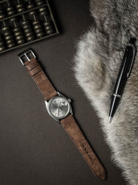"Manuel" Havana Tan Leather Watch Strap