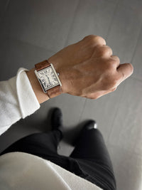 "Manuel" Havana Tan Leather Watch Strap