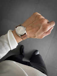 "Manuel" Havana Tan Leather Watch Strap