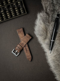 "Manuel" Havana Tan Leather Watch Strap