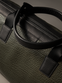 Gramercy Olive Green Leather Weekender Bag