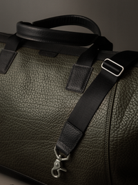 Gramercy Olive Green Leather Weekender Bag
