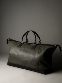 Gramercy Olive Green Leather Weekender Bag