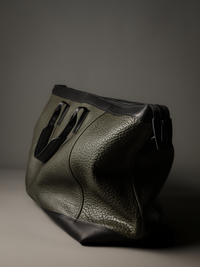 Gramercy Olive Green Leather Weekender Bag