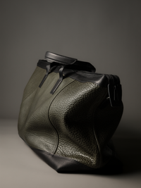 Gramercy Olive Green Leather Weekender Bag