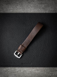 "Parkhill" Brown Single Pass Leather Watch Strap