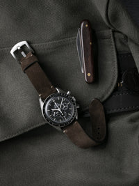 "Remington" Brown Suede Watch Strap