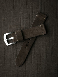 "Remington" Brown Suede Watch Strap