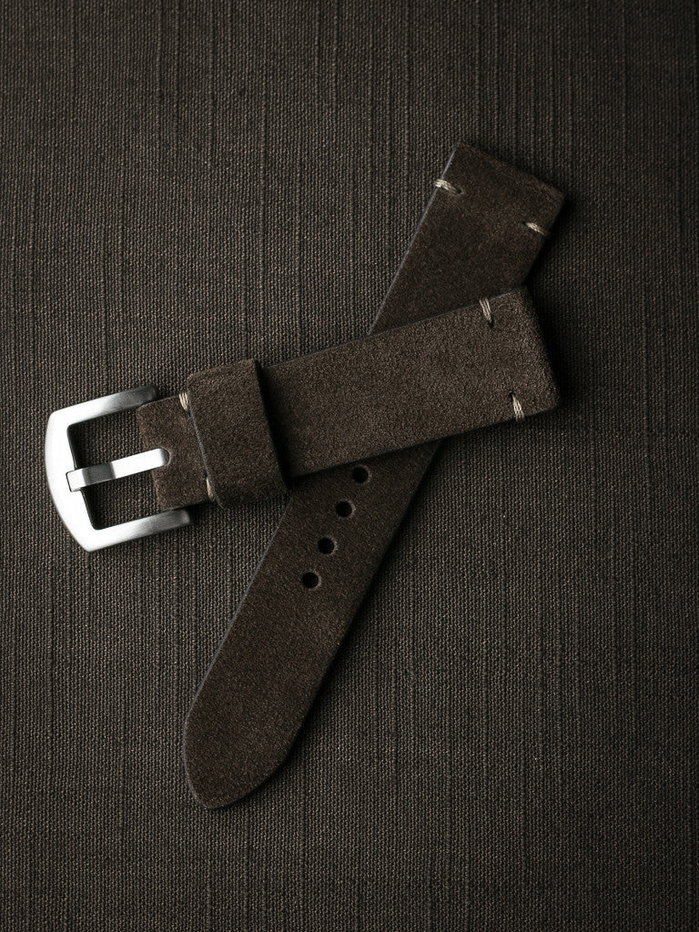 "Remington" Brown Suede Watch Strap