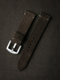 "Remington" Brown Suede Watch Strap