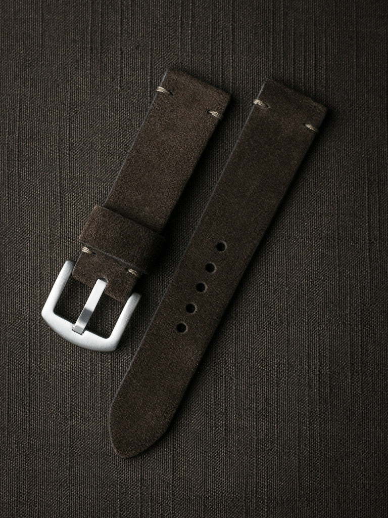 "Remington" Brown Suede Watch Strap