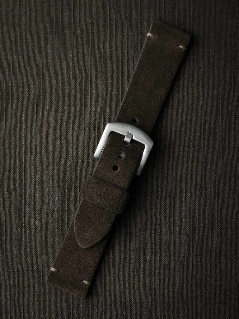 "Remington" Brown Suede Watch Strap