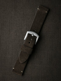"Remington" Brown Suede Watch Strap