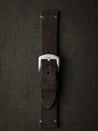 "Remington" Brown Suede Watch Strap