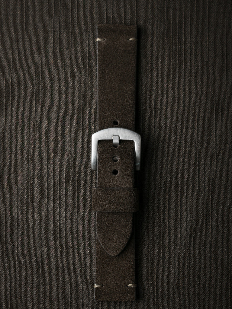 "Remington" Brown Suede Watch Strap