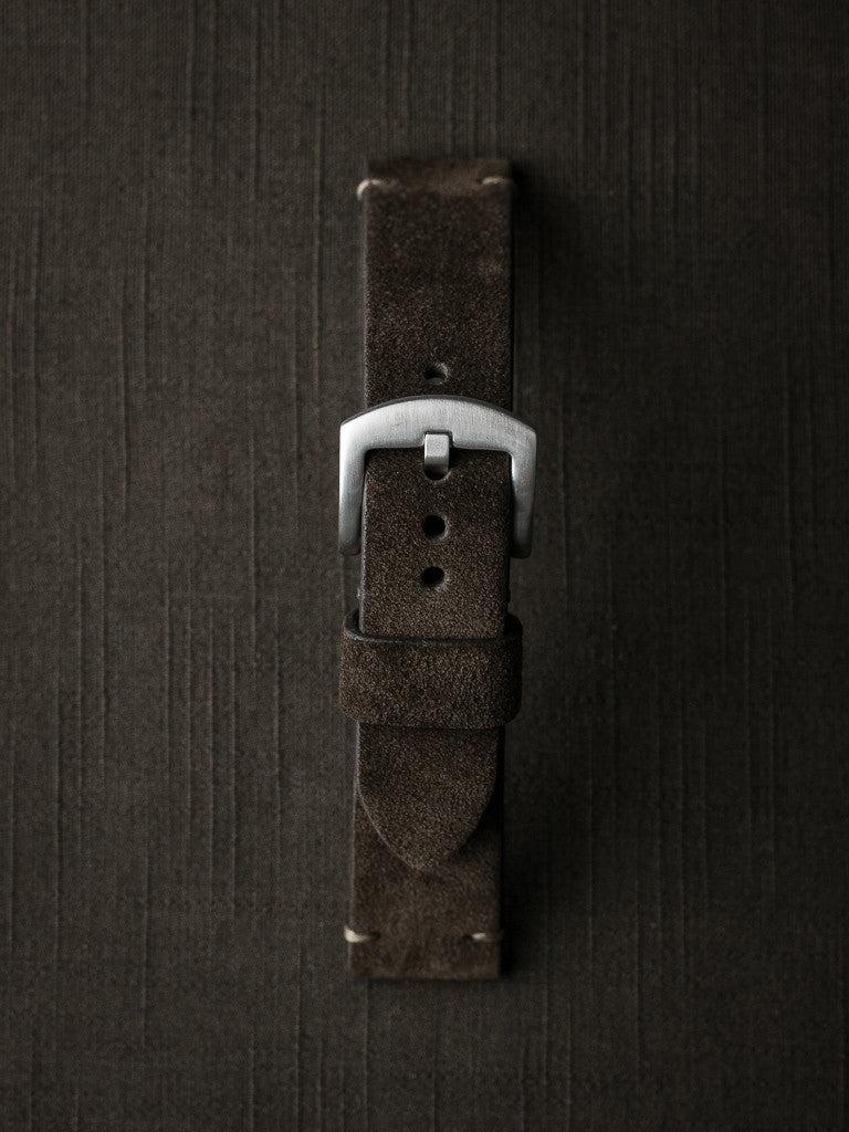 "Remington" Brown Suede Watch Strap