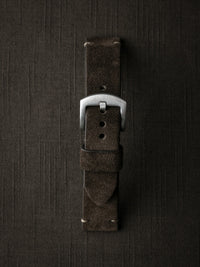 "Remington" Brown Suede Watch Strap
