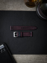 "Rockwell" Royal Purple Leather Watch Strap