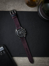 "Rockwell" Royal Purple Leather Watch Strap