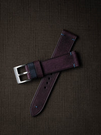 "Rockwell" Royal Purple Leather Watch Strap
